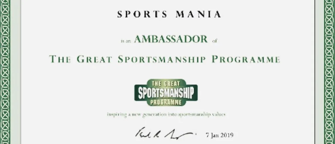 Ambassador of Great Sportsmanship